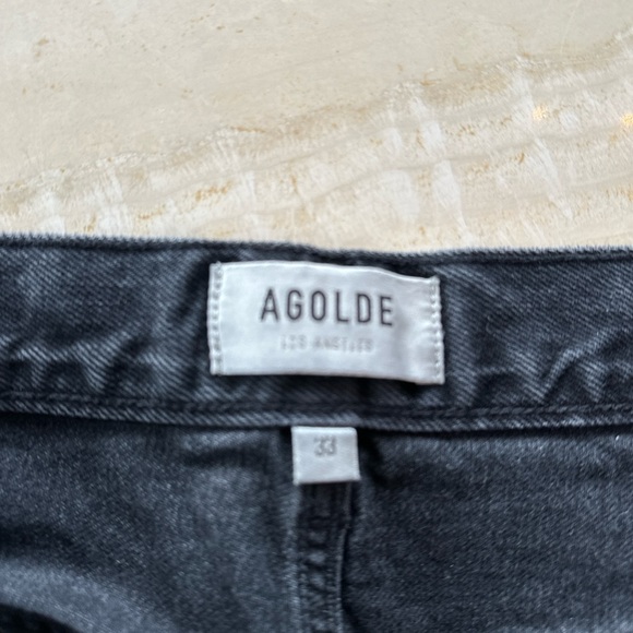 AGOLDE 90s‎ crop distressed denim in shutter. - Picture 11 of 13